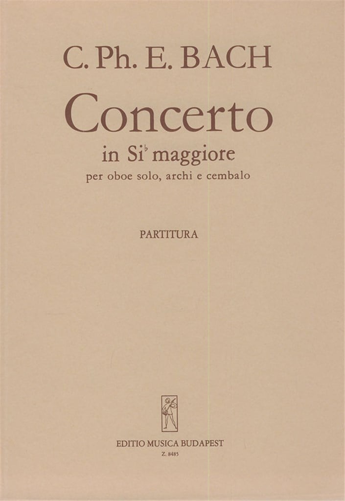 Concerto In Sib Maggiore Per Oboe, Archi E Czalo